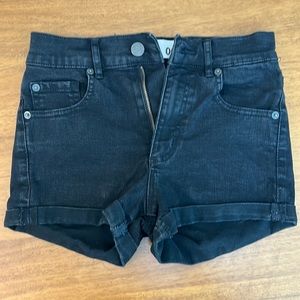 Garage High Rise Jean Shorts (Black)